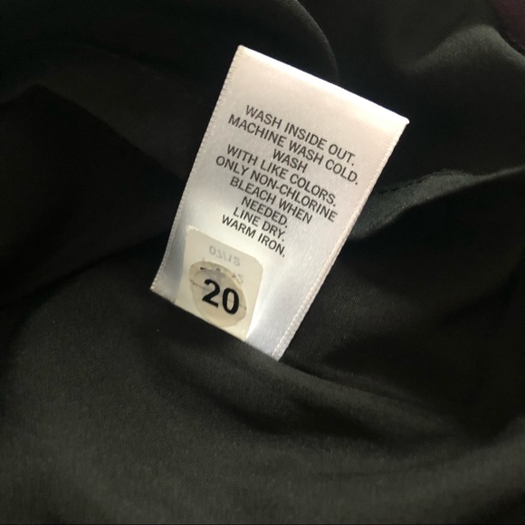 Banana Republic 12 black & purple color block skirt NWOT - Picture 7 of 8